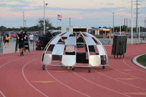 Moe and Gene Johnson HS | Disco ball on track