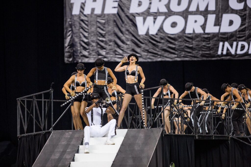 Colorguard ensemble with soloist | 2017 Bluecoats